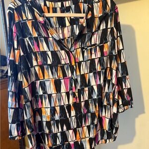 Geometric Print Women's Top